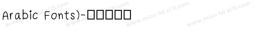 Arabic Fonts)字体转换